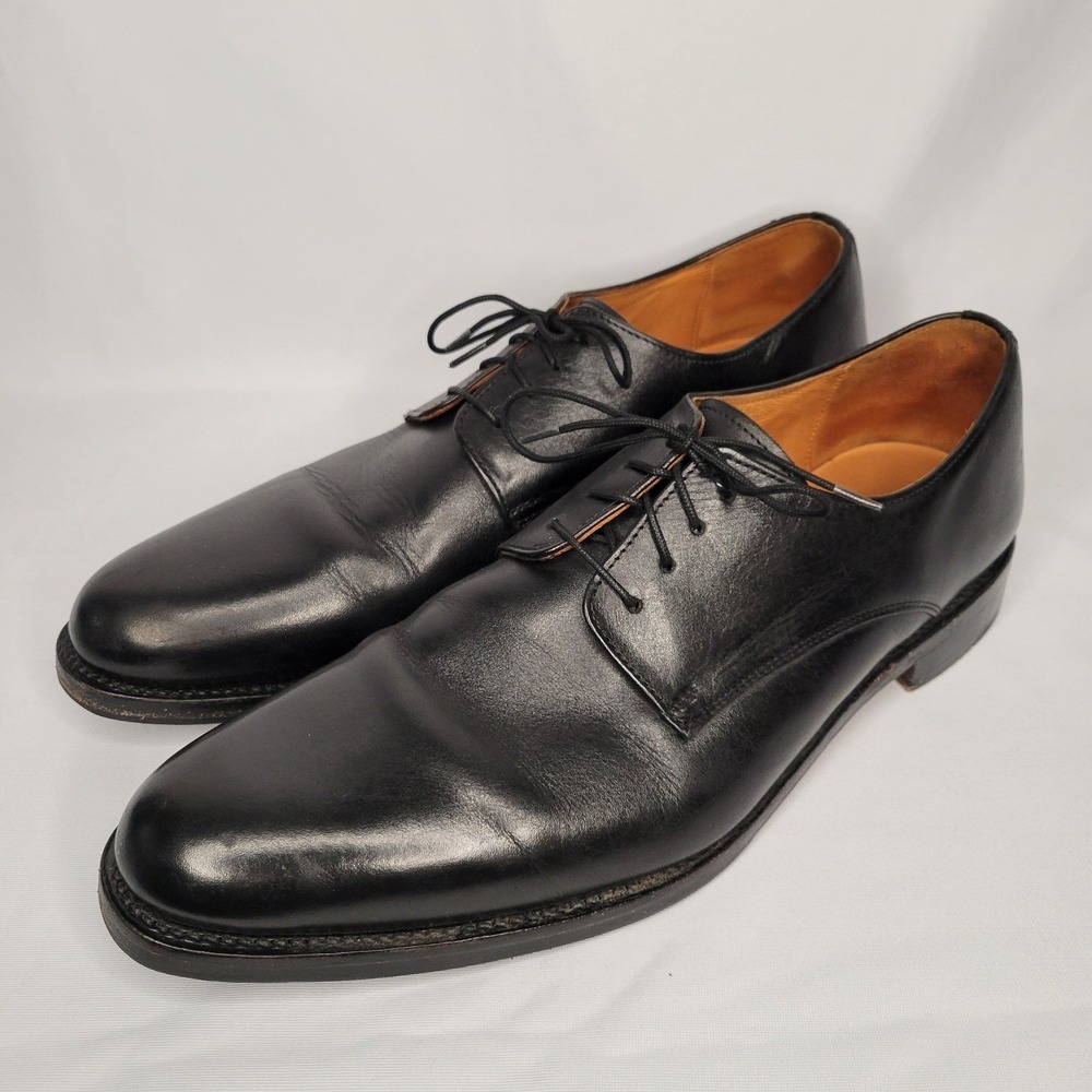 Carlos by Carlos Santana Mens Leather Pointed Toe Lace Up Oxfords Black Size 12